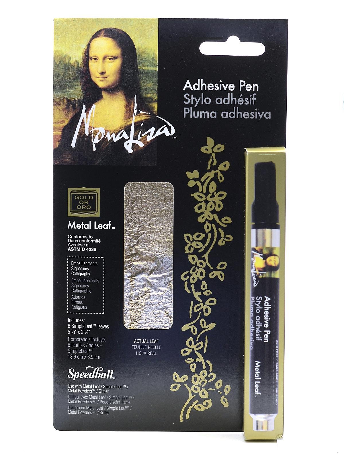 Mona Lisa Adhesive Pen Gold